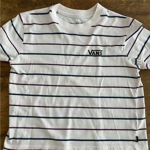Vans pink striped shirt